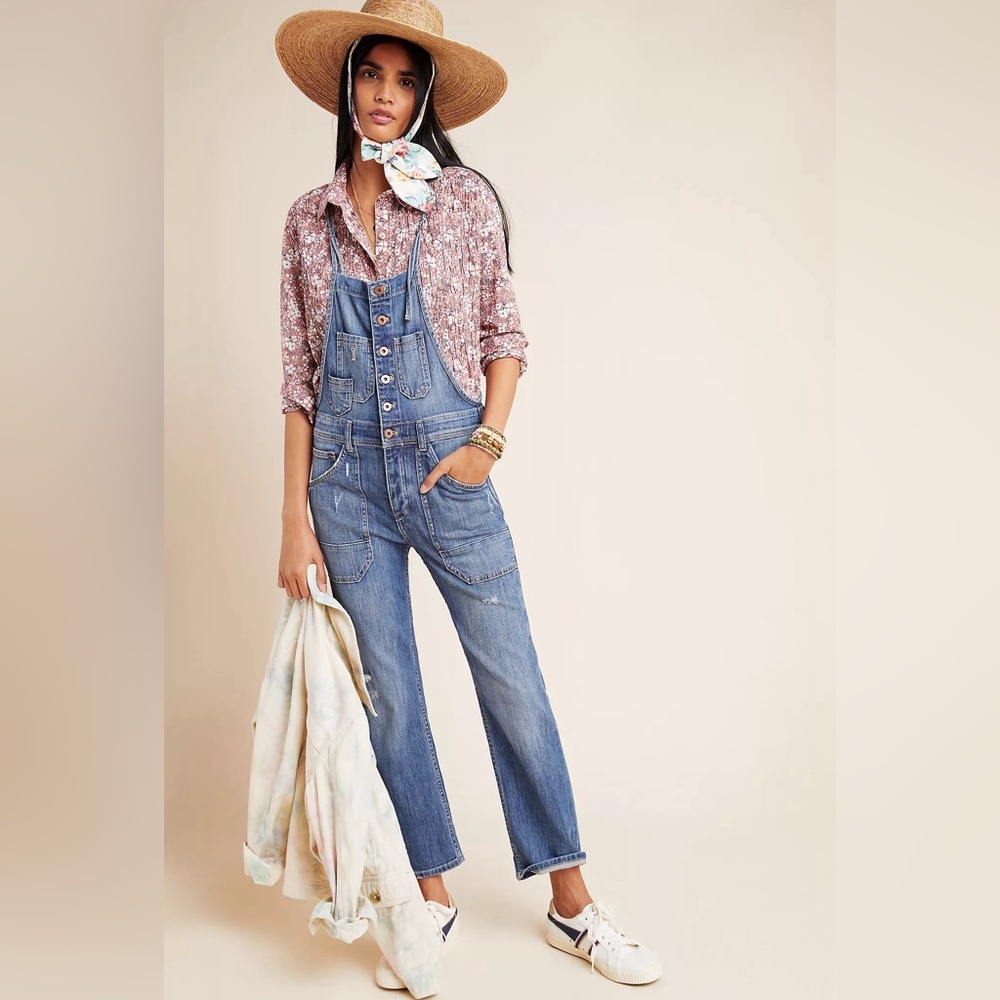 Anthropologie Denim Overalls Jeans - Classic Casual Style